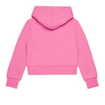 Diesel Kids Felpa con Cappuccio Fucsia Oval D per Bambine