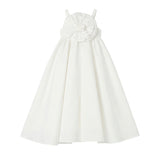 Vicolo Kids Abito Off-White con Fiore per Bambine