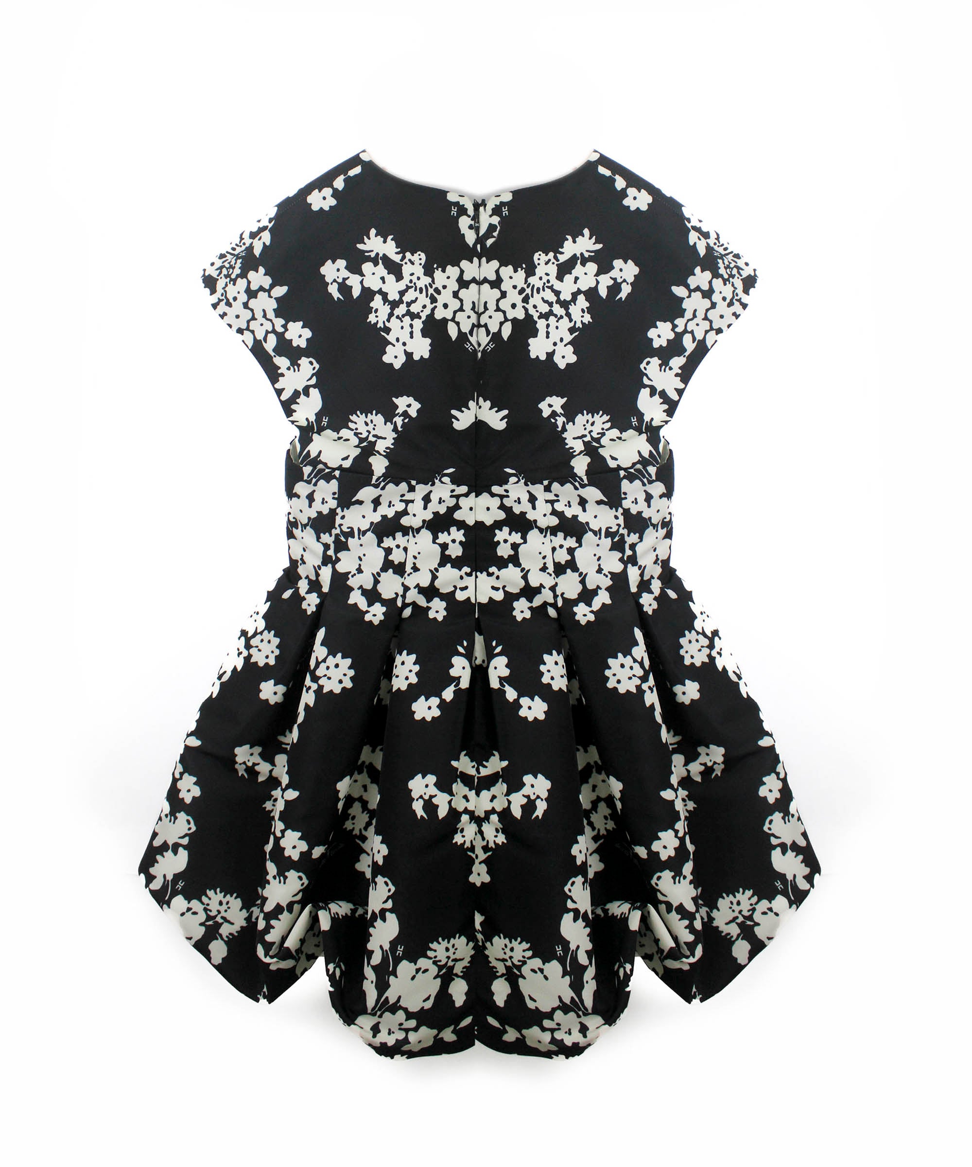 Elisabetta Franchi La Mia Bambina Abito Fantasia Nero/Burro per Bambine (retro)
