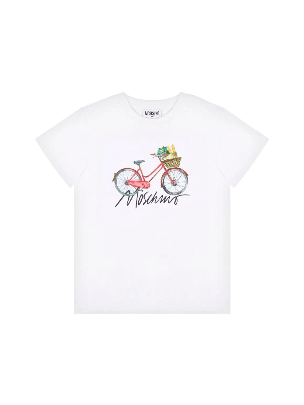 Moschino Kids T-Shirt Bianca con Stampa per Bambine
