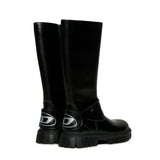 Diesel Kids Stivale Nero Lucido per Bambine