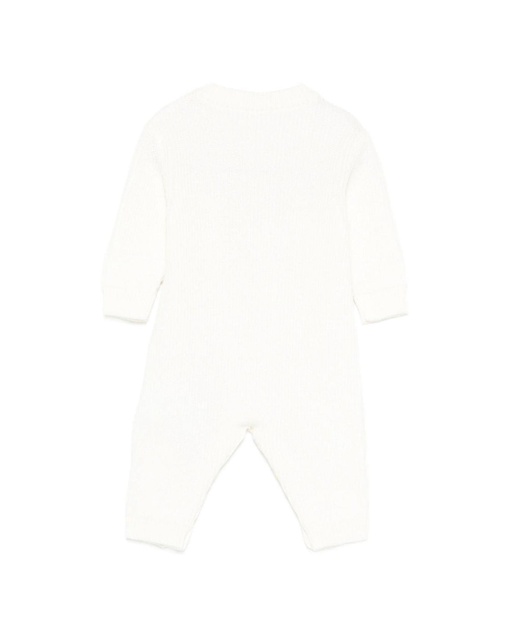 Elisabetta Franchi La Mia Bambina Tutina Panna con Logo per Neonate