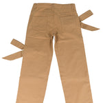 Vicolo Kids Pantalone in Denim Cammello con Fiocchi per Bambine