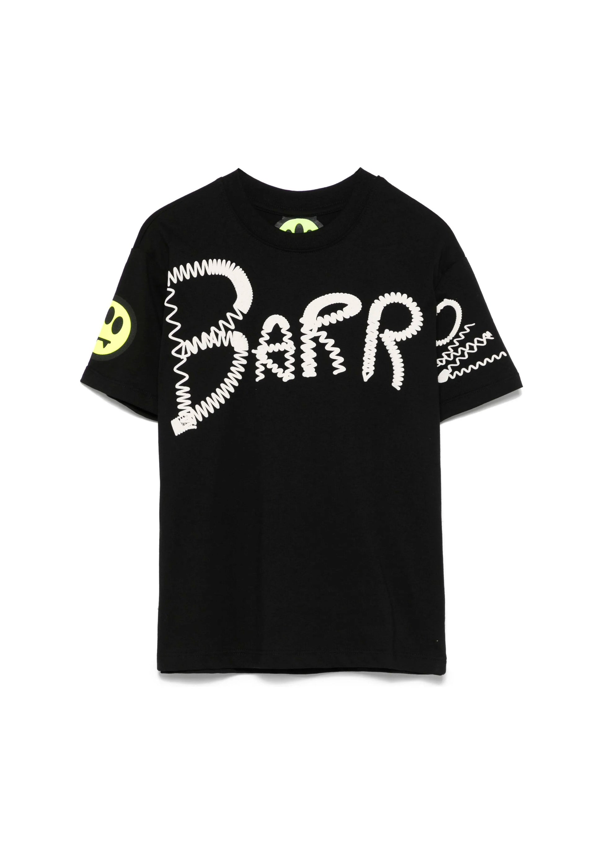 Barrow Kids T-shirt Nera con Stampa Logo per Bambini (fronte)