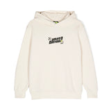 Barrow Kids Felpa Crema con Cappuccio con Stampa per Bambini