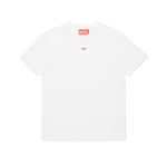 Diesel Kids T-hirt Bianca con Patch Oval D