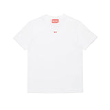 Diesel Kids T-hirt Bianca con Patch Oval D