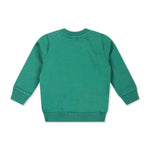 Moschino Kids Felpa Verde con Stampa Logo Teddy Bear per Neonati (retro)