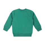 Moschino Kids Felpa Verde con Stampa Logo Teddy Bear per Neonati (retro)