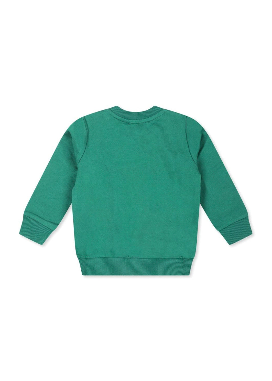 Moschino Kids Felpa Verde con Stampa Logo Teddy Bear per Neonati (retro)