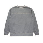N°21 Kids Felpa Grigia con Logo Dissolving per Bambini (retro)