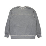 N°21 Kids Felpa Grigia con Logo Dissolving per Bambini (retro)