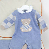 Marlù Tutina Celeste con Ricamo Bear per Neonati