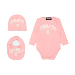 Dsquared2 Kids Set Nascita Rosa per Neonate