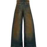 Palm Angels Kids Pantalone in Denim con Logo per Bambini