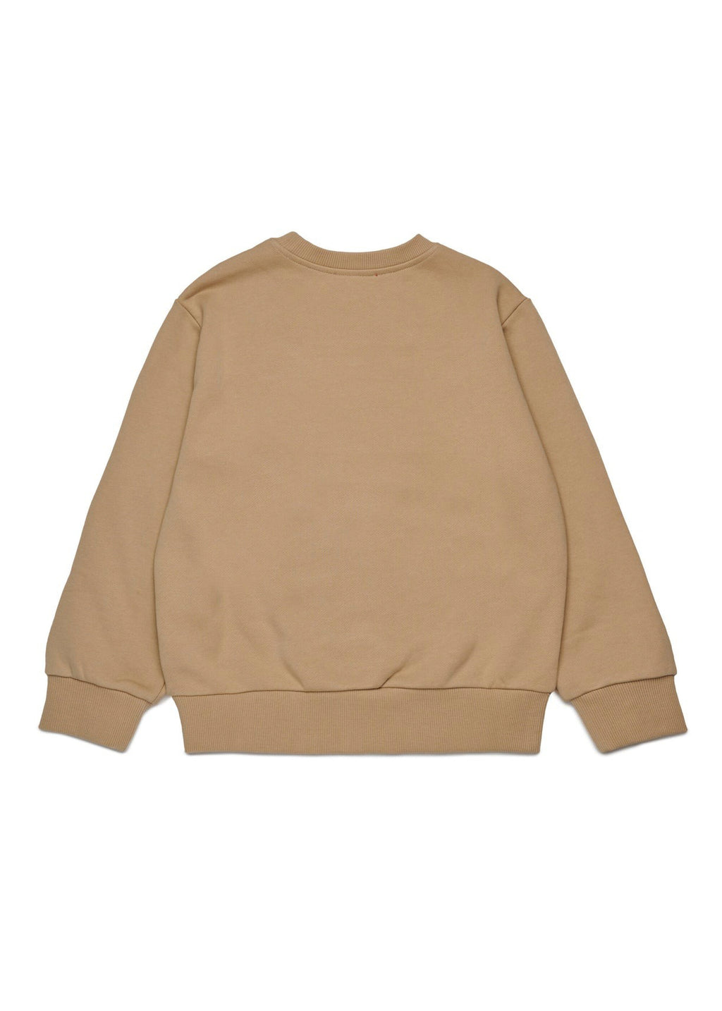 Diesel Kids Felpa Girocollo Beige Oval D per Bambini