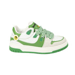 Barrow Kids Sneakers Verde e Bianco con Logo per Bambini
