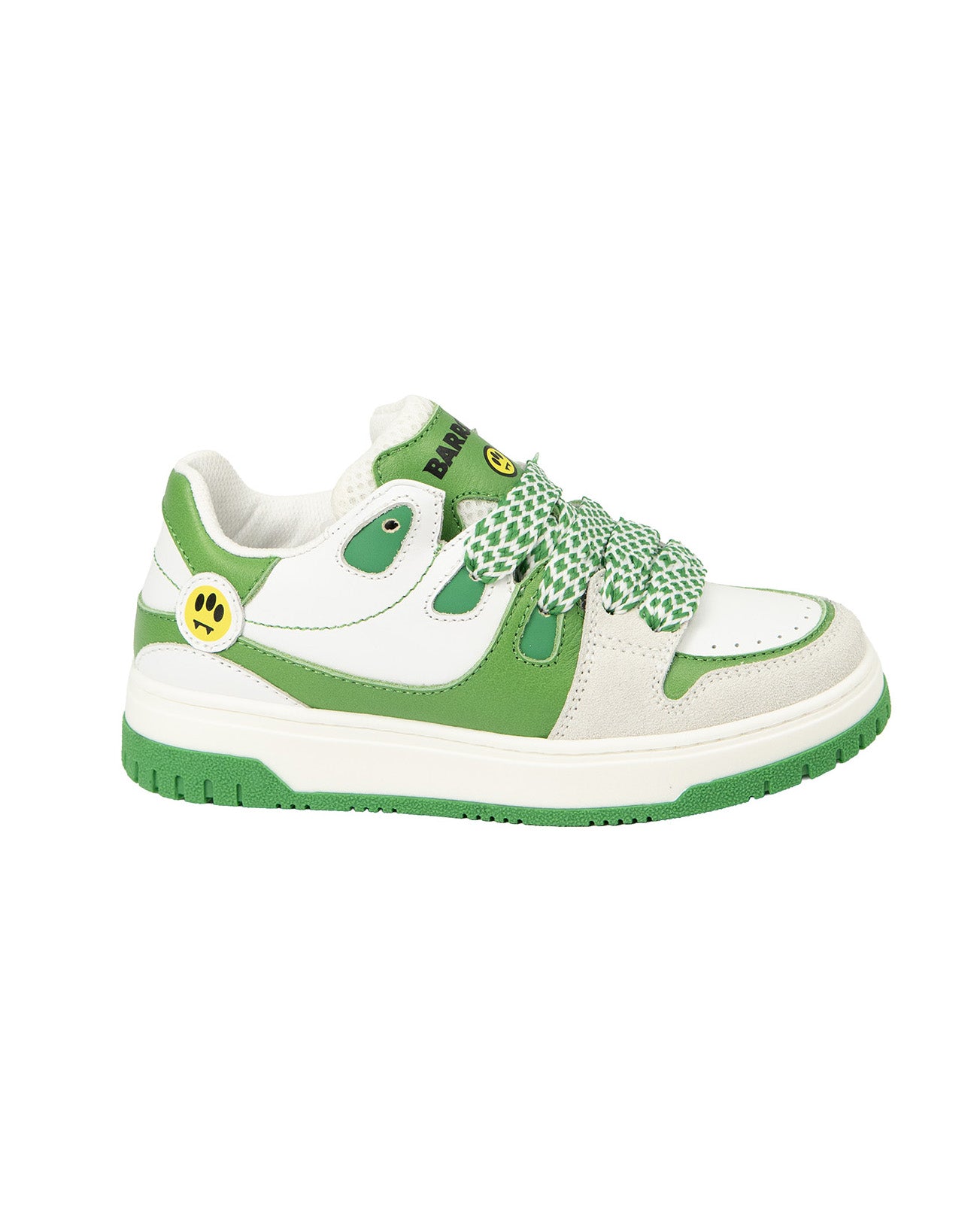Barrow Kids Sneakers Verde e Bianco con Logo per Bambini