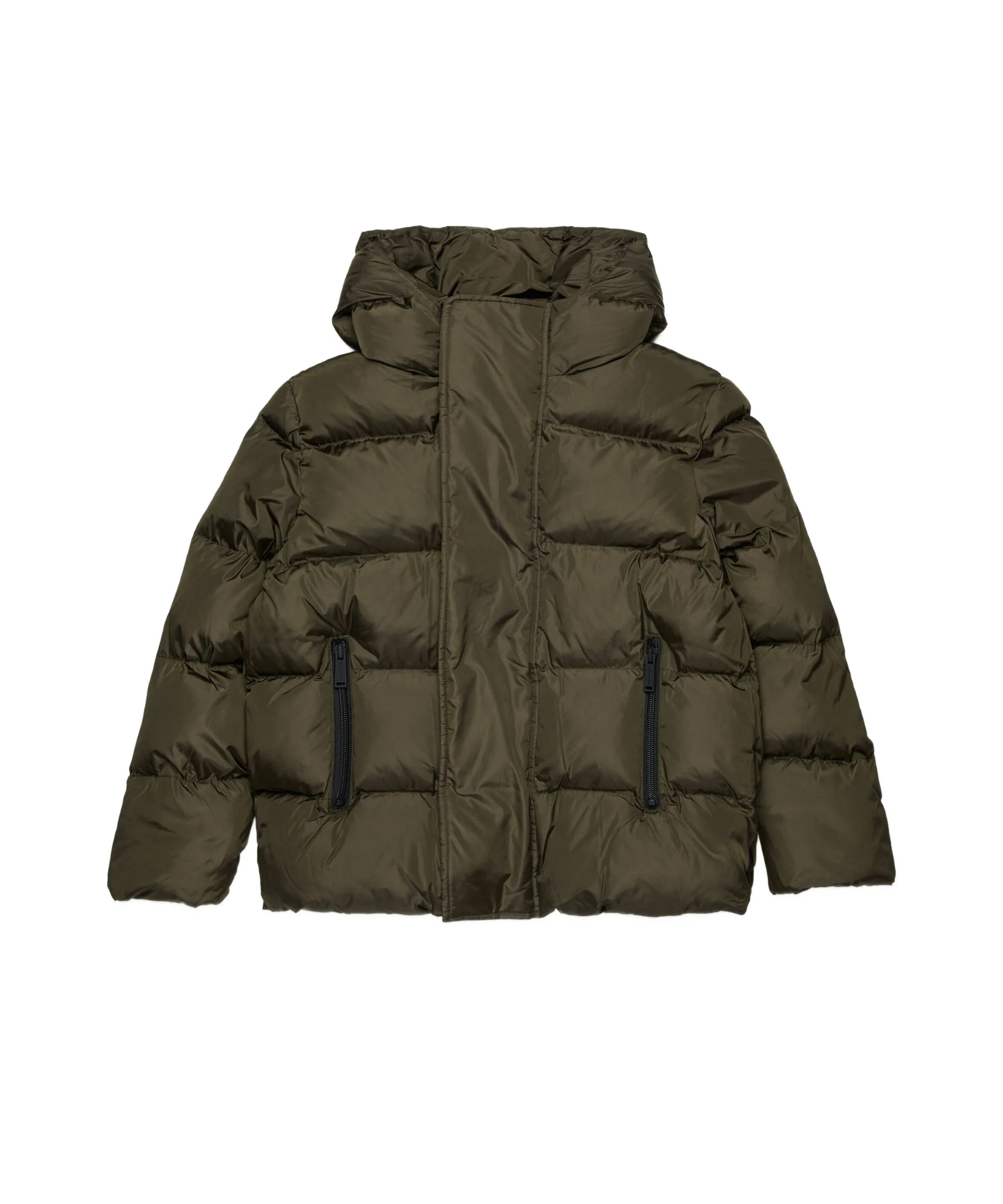 Dsquared2 Kids piumino Verde con Cappuccio e Logo Interno per Bambini