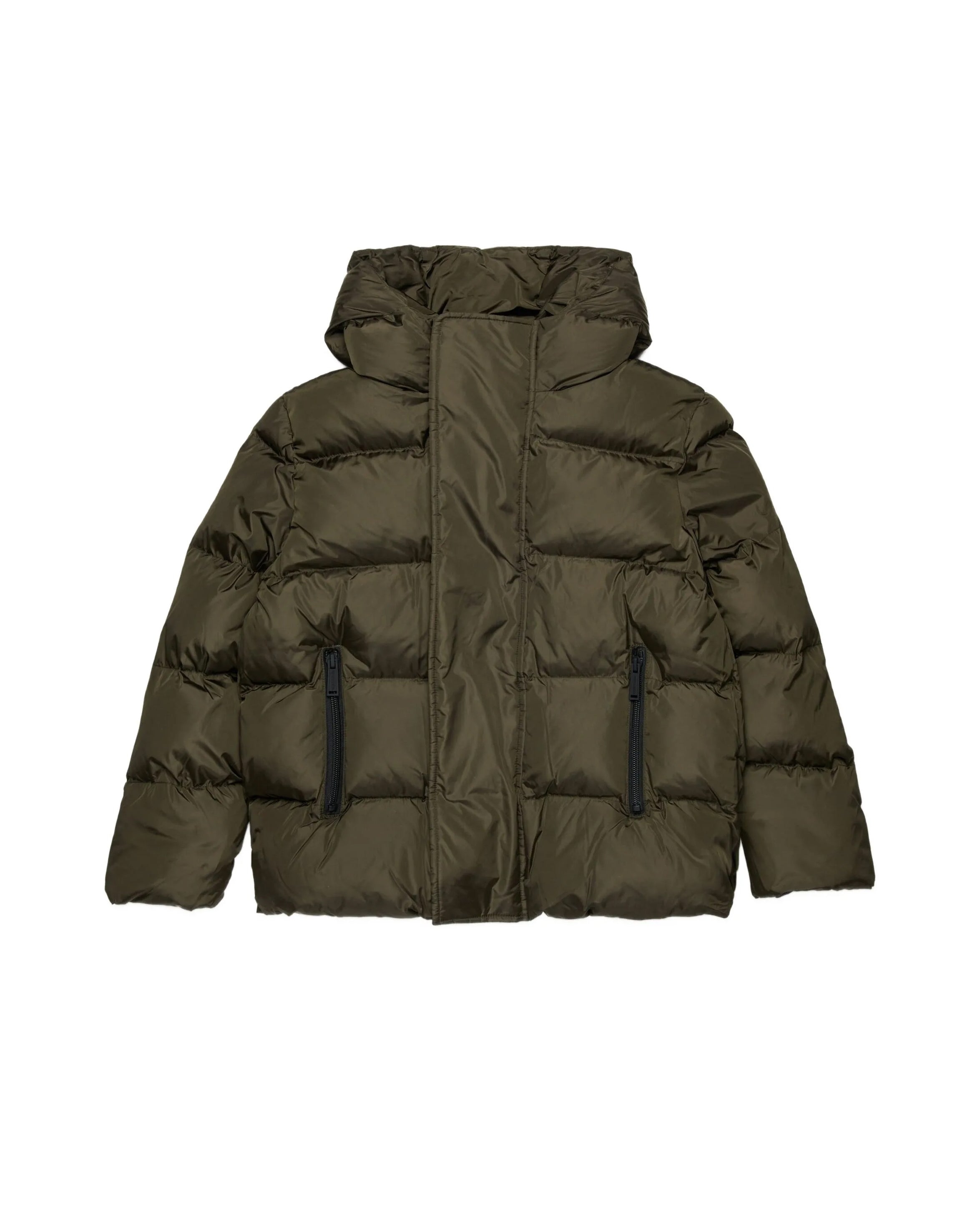 Dsquared2 Kids piumino Verde con Cappuccio e Logo Interno per Bambini