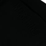Moschino Kids Felpa Nera con Cappuccio con Logo per Bambini (dettaglio)