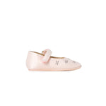 Elisabetta Franchi La Mia Bambina Ballerine Rosa con Strass per Neonate