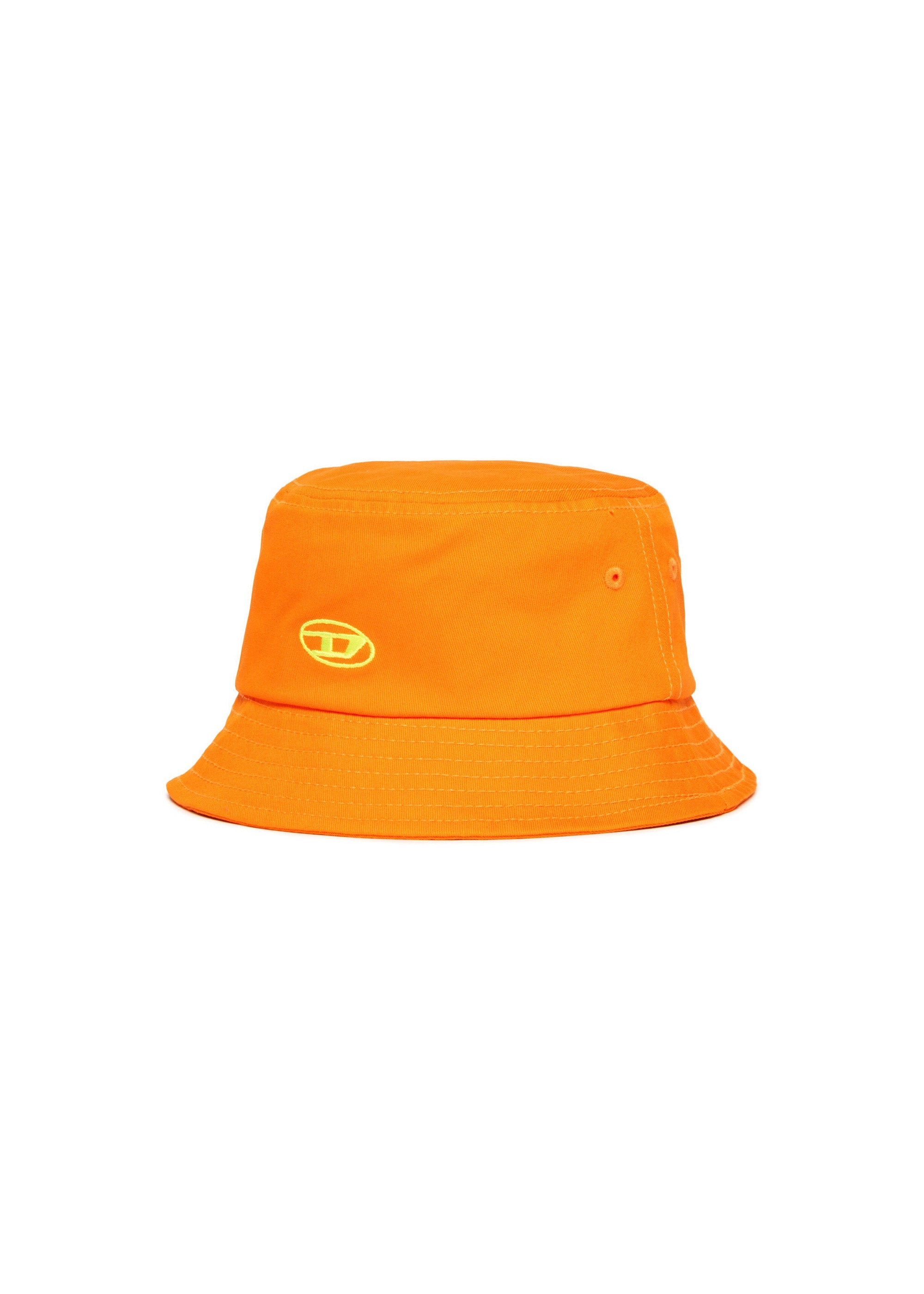 Diesel Kids Cappello Bucket Arancione con Logo per Bambini