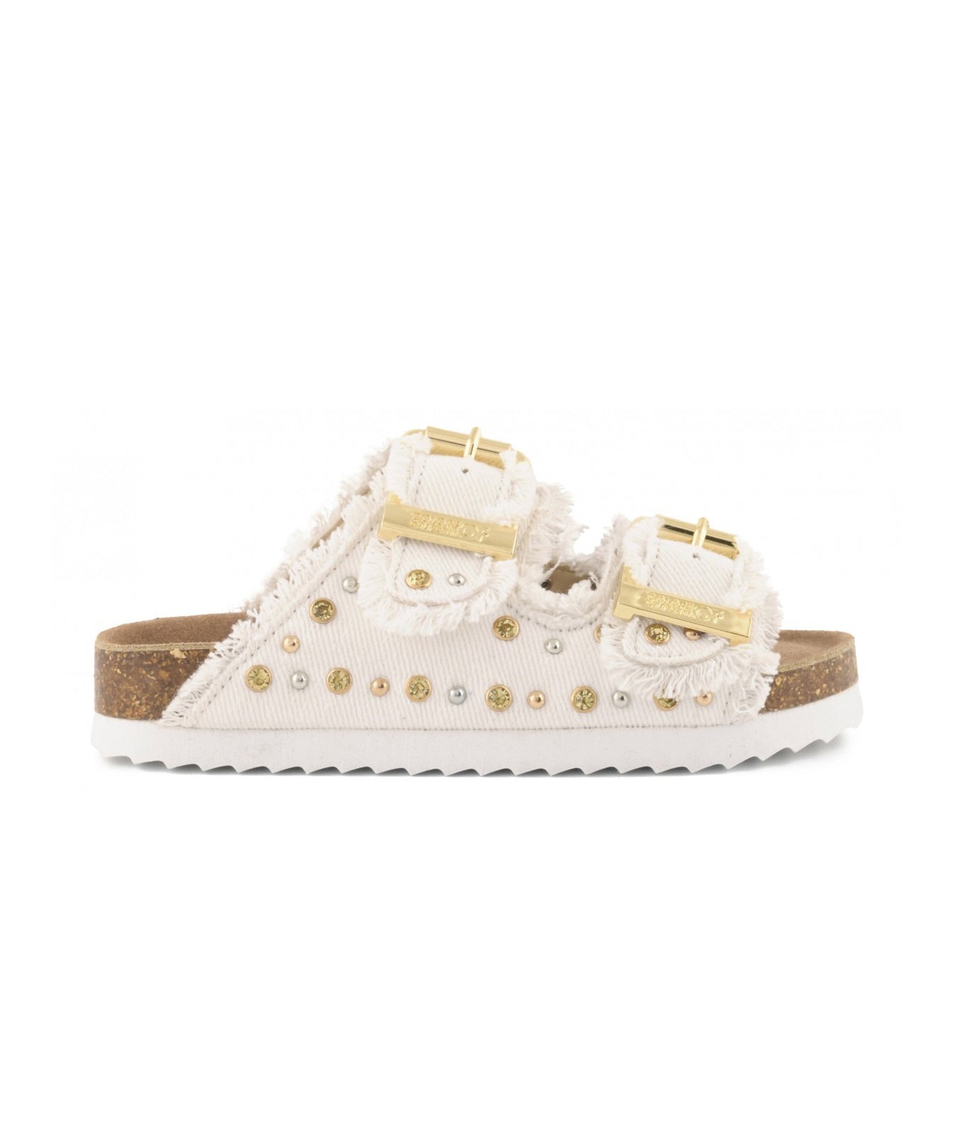 Colors of California Kids Sandalo Denim Panna con Strass per Bambine
