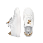 Elisabetta Franchi La Mia Bambina Sneakers Bianca/Oro per Bambine