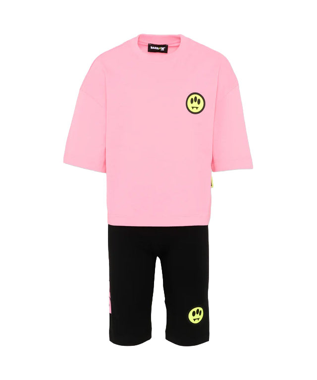 Barrow Kids Completo Rosa e Nero con Logo per Bambine