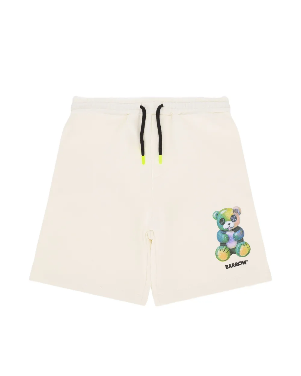 Barrow Kids Short Crema con Stampa Multicolor per Bambine