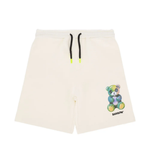 Barrow Kids Short Crema con Stampa Multicolor per Bambine