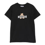Moschino Kids T-Shirt Nero con Logo Teddy Bear per Bambini