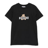 Moschino Kids T-Shirt Nero con Logo Teddy Bear per Bambini