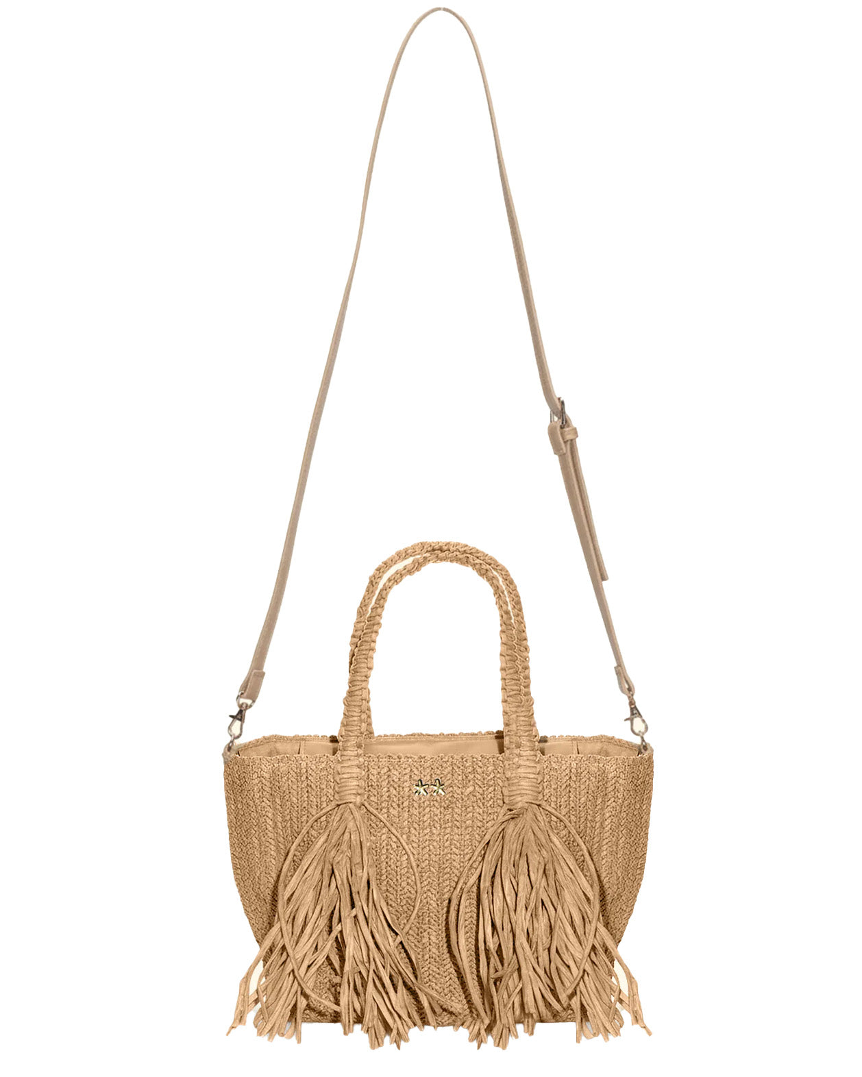 F**K Kids Mini Bag Beige con Logo per Bambine
