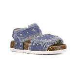 Colors of California Sandalo Jeans con Strass per Neonate