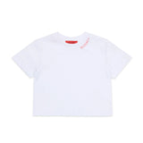 Max & Co Kids T-shirt Bianca con Stampa Logo per Bambine