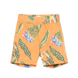 Roberto Cavalli Kids Bermuda a Fantasia Arancio per Neonati