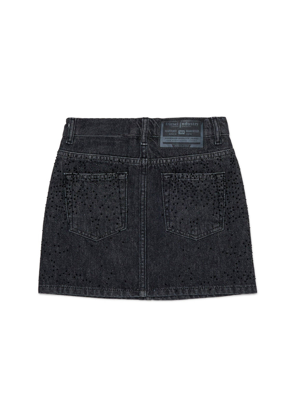 Diesel Kids Gonna Nera Denim Hotfix per Bambine
