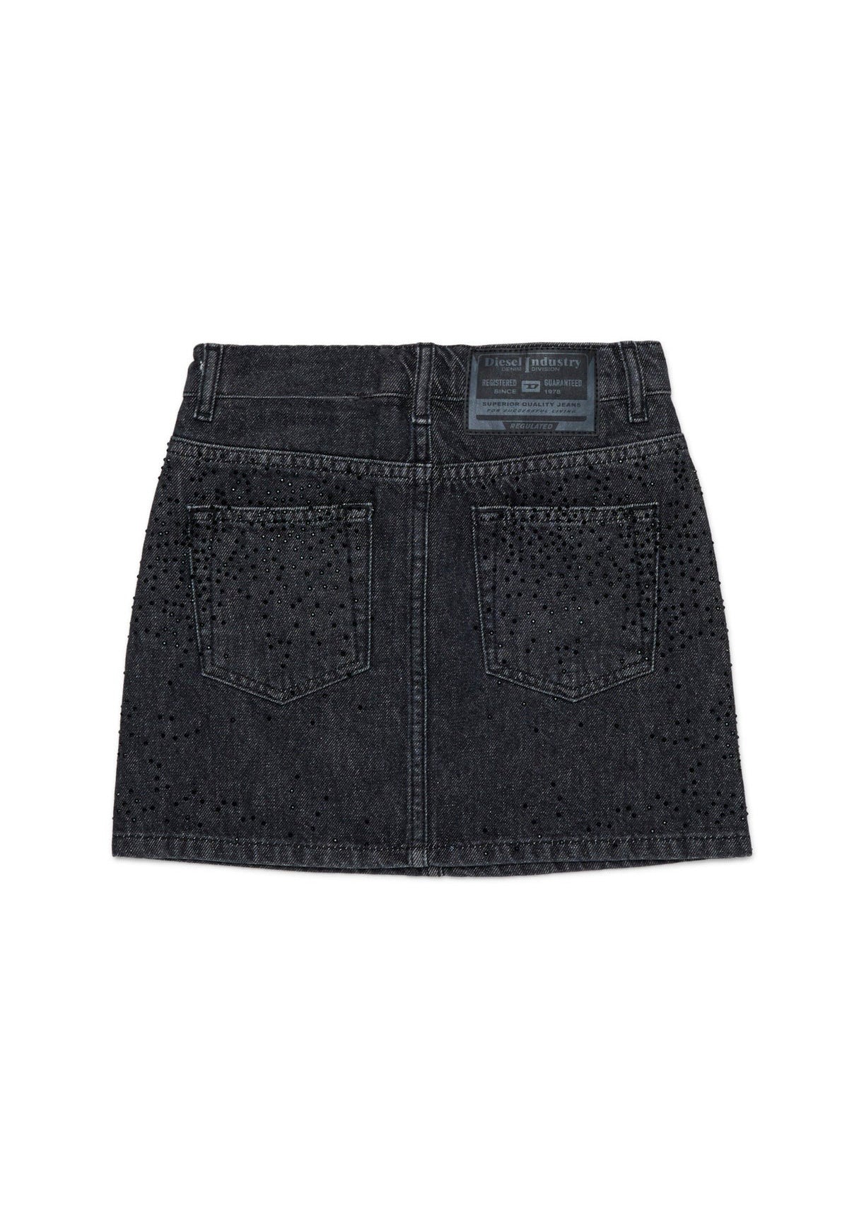 Diesel Kids Gonna Nera Denim Hotfix per Bambine