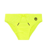 Barrow Kids Costume Slip Giallo Fluo con Logo per Bambini