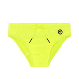 Barrow Kids Costume Slip Giallo Fluo con Logo per Bambini