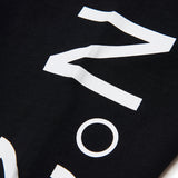 N21 Ciclista Nero con Maxi Stampa Logo Laterale per Bambine