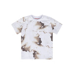 Cesare Paciotti T-shirt Bianca Fantasia Burned per Neonati