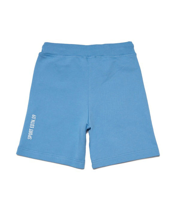 Dsquared2 Kids Bermuda Celeste con Grafica Leaf per Bambini