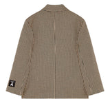 Patrizia Pepe Beige Checked Jacket for Girls