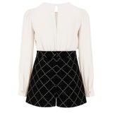 Elisabetta Franchi Tuta Camicia e Shorts per Bambine