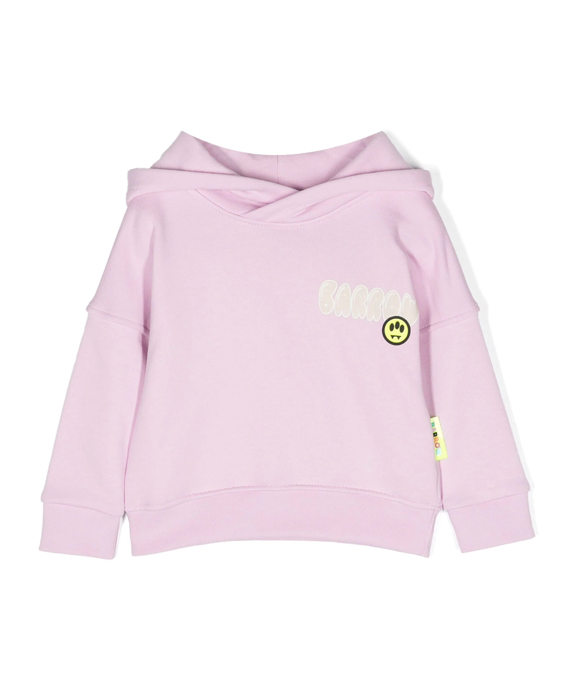 Barrow Kids Felpa con Cappuccio Rosa per Neonate fronte