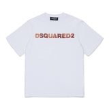 Dsquared2 Kids T-Shirt Bianco con Logo Unisex