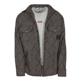 MSGM Kids Camicia a Quadri con T-Shirt Beige per Bambine